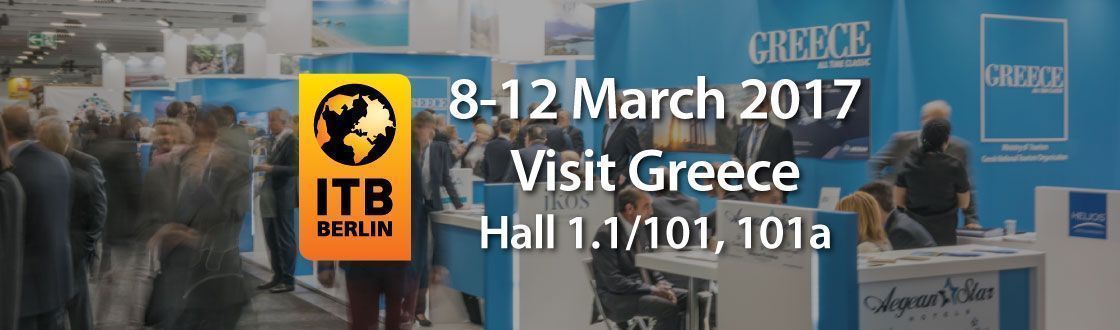 Visit Greece in ITB 2017 Hall 1.1/101, 101a